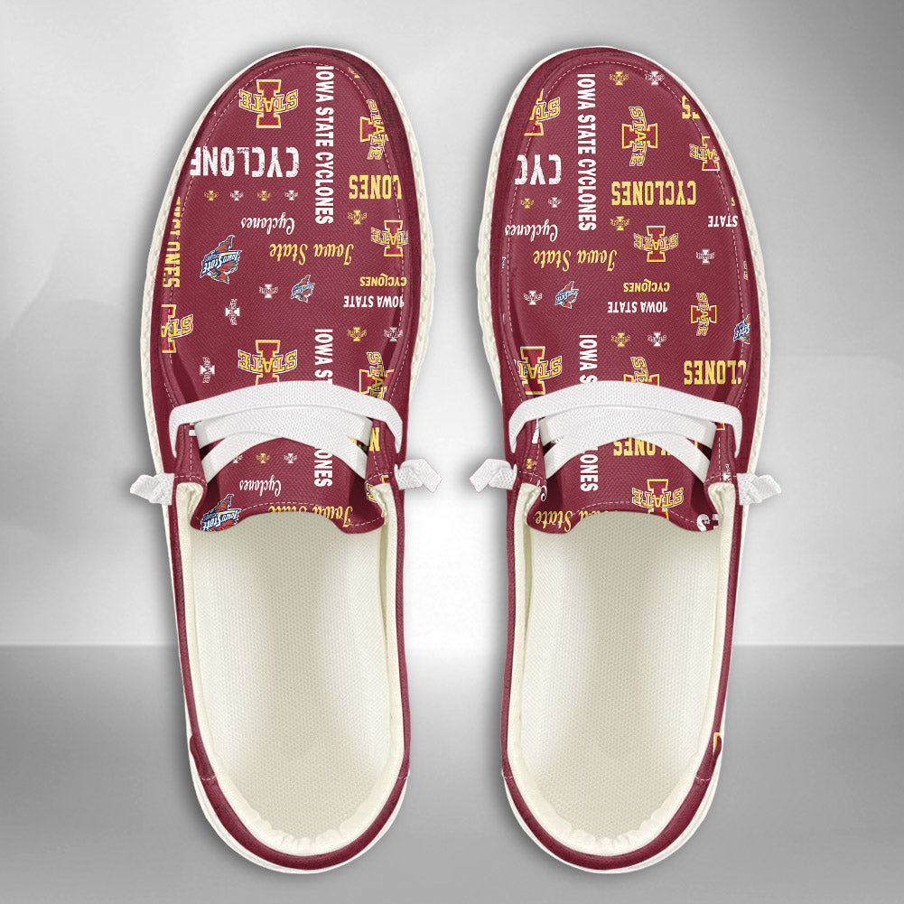 NCAA Iowa State Cyclones Custom Name Hey Dude Shoes 04 M12