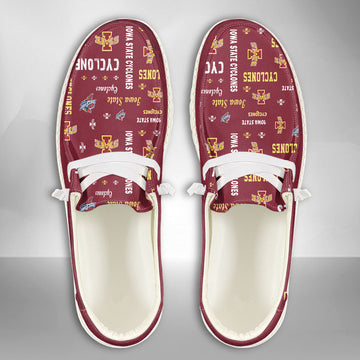 NCAA Iowa State Cyclones Custom Name Hey Dude Shoes 04 M7