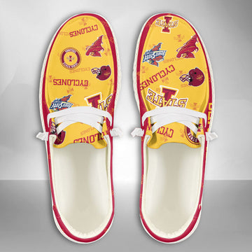 NCAA Iowa State Cyclones Custom Name Hey Dude Shoes 04 M79