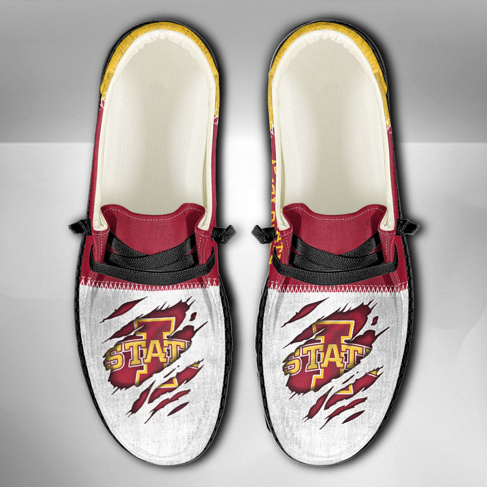 NCAA Iowa State Cyclones Custom Name Hey Dude Shoes 09 M79