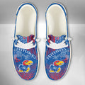 NCAA Kansas Jayhawks Custom Name Hey Dude Shoes 03 M7