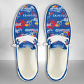 NCAA Kansas Jayhawks Custom Name Hey Dude Shoes 05 M79