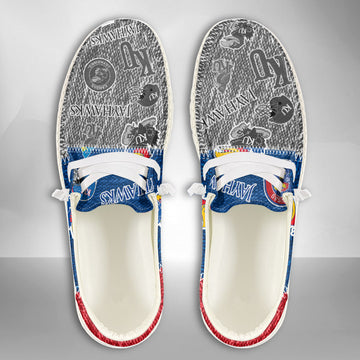 NCAA Kansas Jayhawks Custom Name Hey Dude Shoes 08 M79