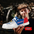 NCAA Kansas Jayhawks Custom Name Hey Dude Shoes 09 M79