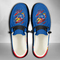 NCAA Kansas Jayhawks Custom Name Hey Dude Shoes 10 M79