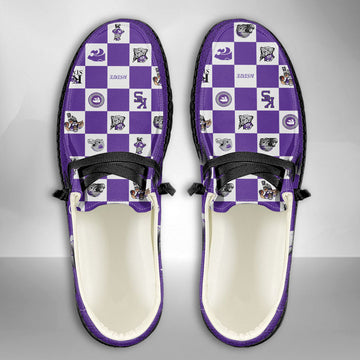 NCAA Kansas State Wildcats Custom Name Hey Dude Shoes 01 CH1
