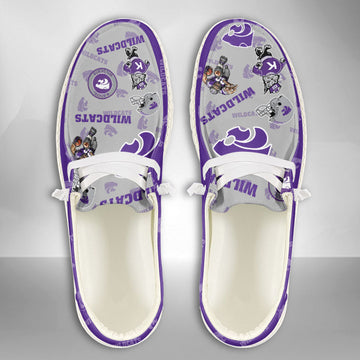 NCAA Kansas State Wildcats Custom Name Hey Dude Shoes 01 M7