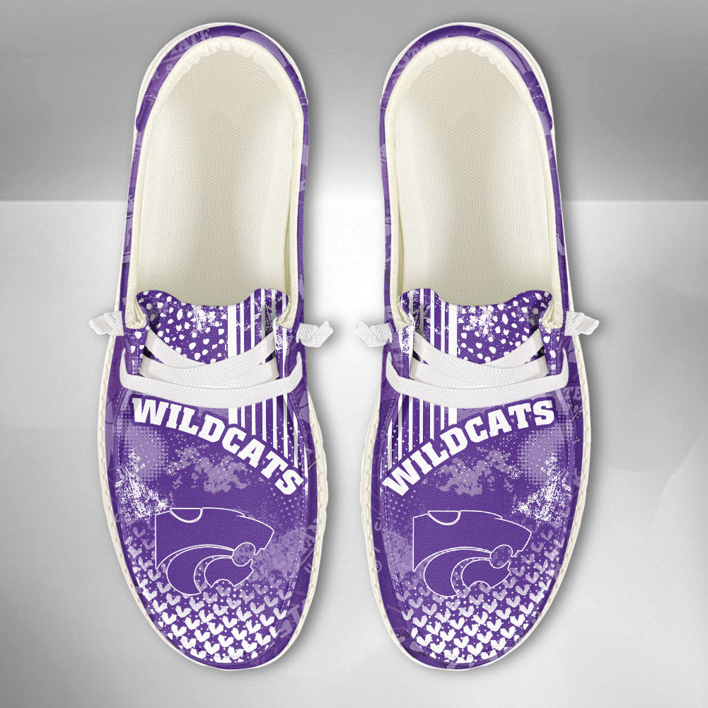 NCAA Kansas State Wildcats Custom Name Hey Dude Shoes 03 M7