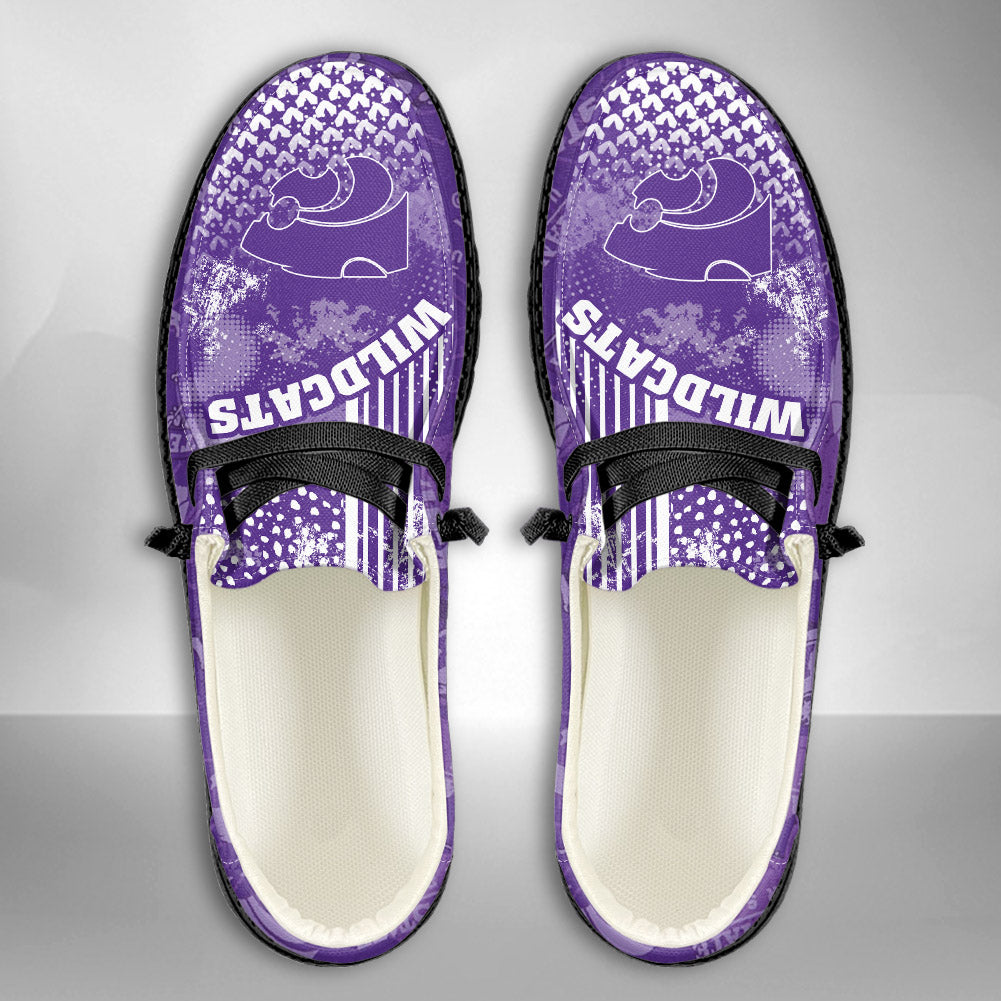 NCAA Kansas State Wildcats Custom Name Hey Dude Shoes 03 M7