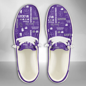 NCAA Kansas State Wildcats Custom Name Hey Dude Shoes 04 M7