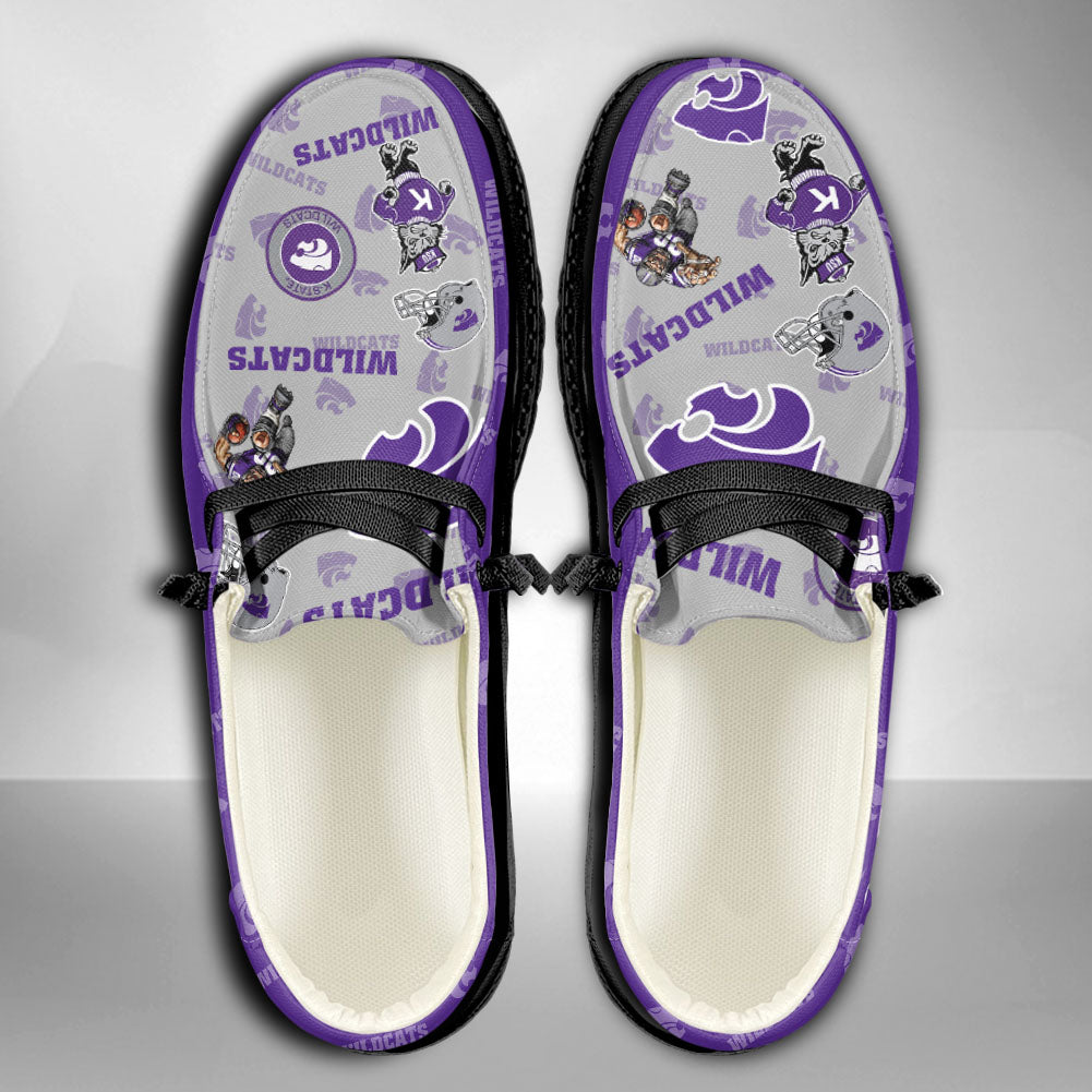 NCAA Kansas State Wildcats Custom Name Hey Dude Shoes 04