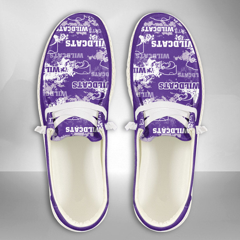 NCAA Kansas State Wildcats Custom Name Hey Dude Shoes 05 M79