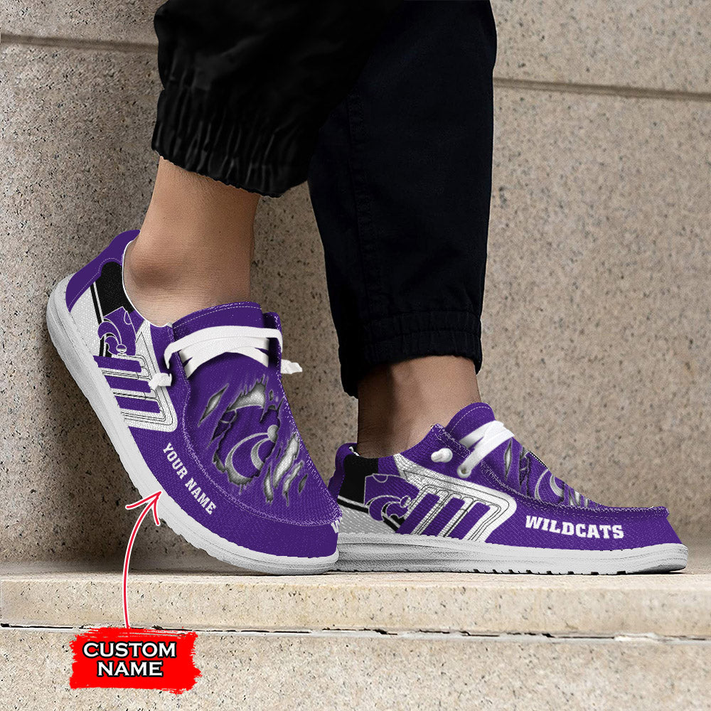 NCAA Kansas State Wildcats Custom Name Hey Dude Shoes 07 M7