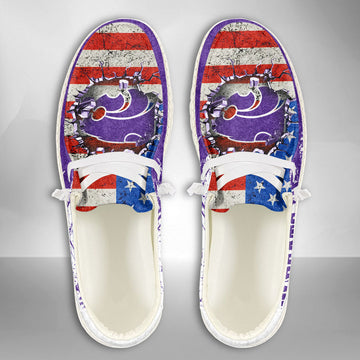 NCAA Kansas State Wildcats Custom Name Hey Dude Shoes 07 M79