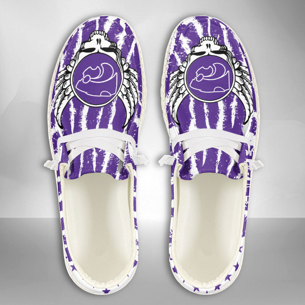NCAA Kansas State Wildcats Custom Name Hey Dude Shoes 08 M7