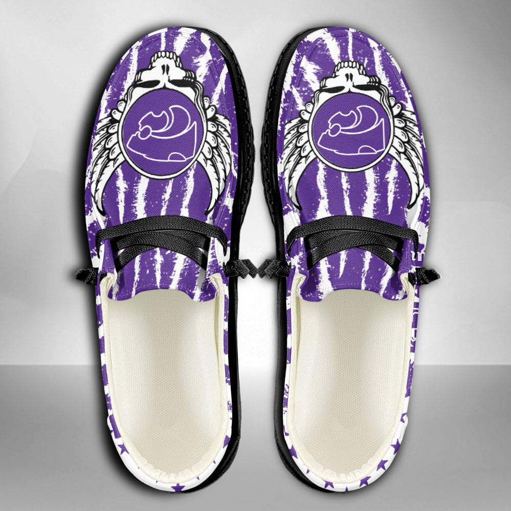 NCAA Kansas State Wildcats Custom Name Hey Dude Shoes 08 M7
