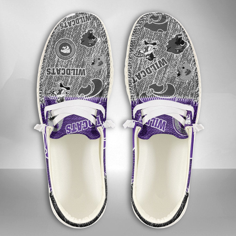 NCAA Kansas State Wildcats Custom Name Hey Dude Shoes 08 M79