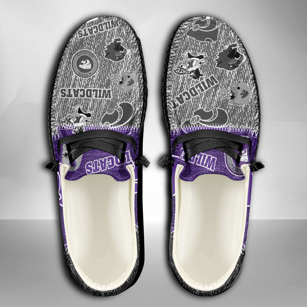 NCAA Kansas State Wildcats Custom Name Hey Dude Shoes 08 M79