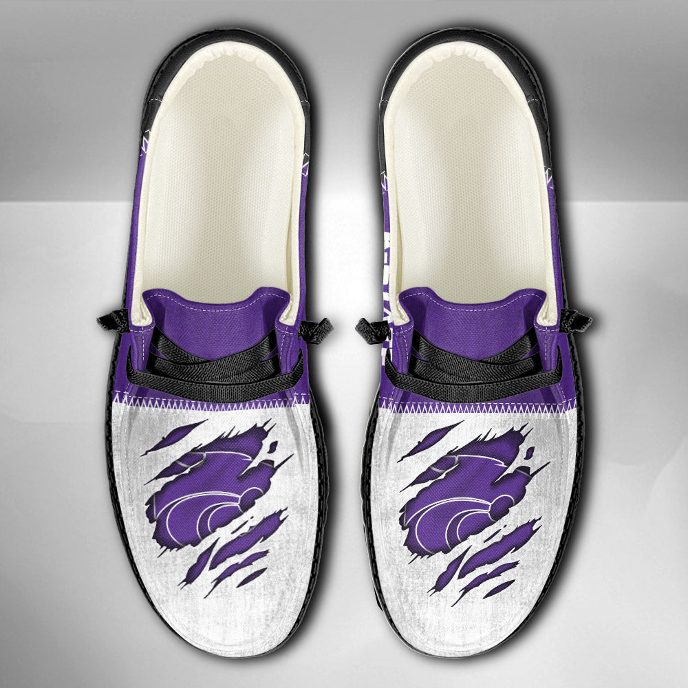 NCAA Kansas State Wildcats Custom Name Hey Dude Shoes 09 M79