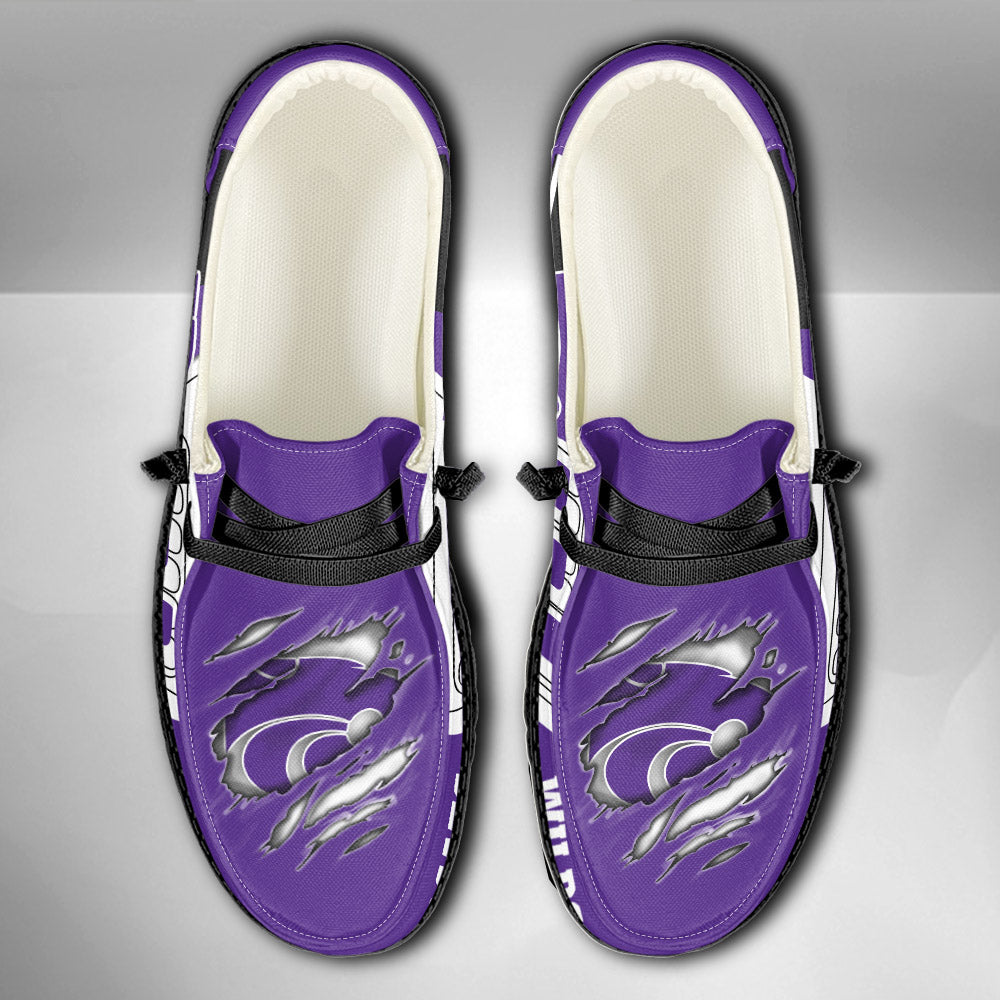 NCAA Kansas State Wildcats Custom Name Hey Dude Shoes 11 M79