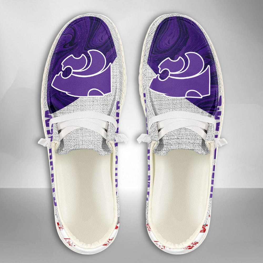 NCAA Kansas State Wildcats Custom Name Hey Dude Shoes 13 M79