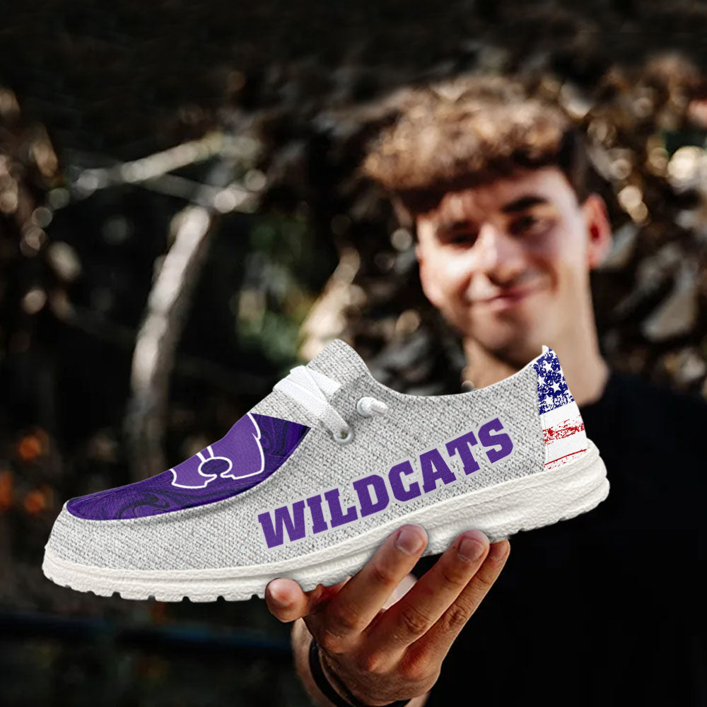 NCAA Kansas State Wildcats Custom Name Hey Dude Shoes 13 M79