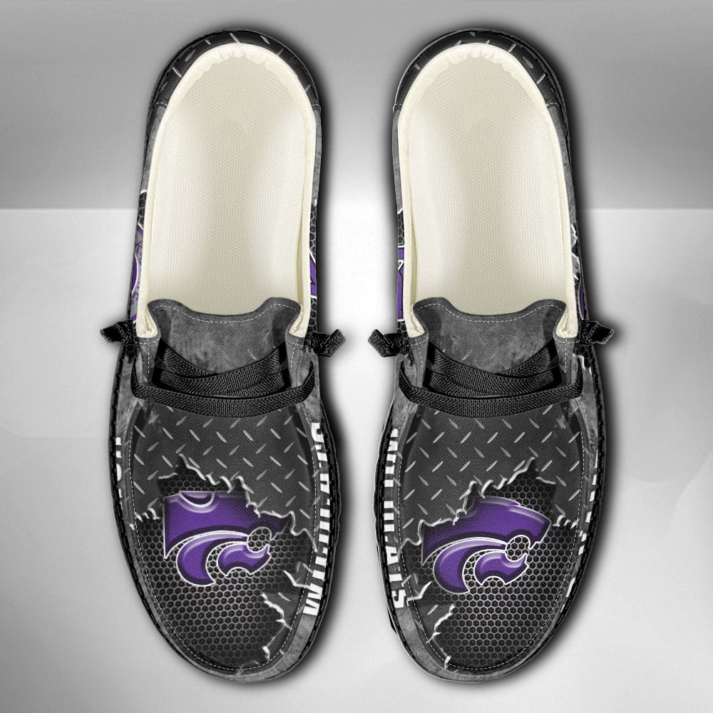 NCAA Kansas State Wildcats Custom Name Hey Dude Shoes 15 M79