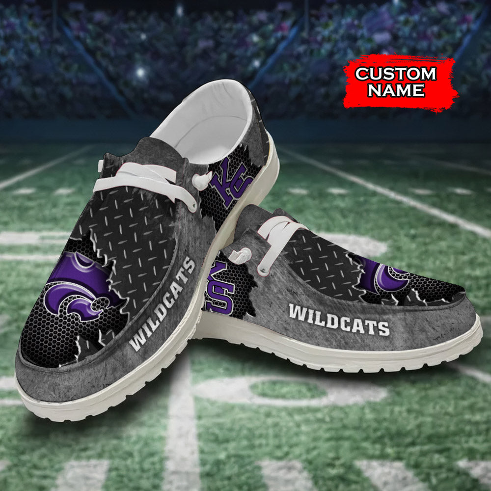 NCAA Kansas State Wildcats Custom Name Hey Dude Shoes 15 M79