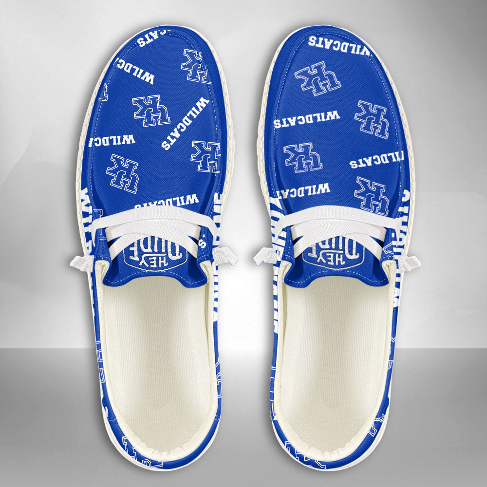 NCAA Kentucky Wildcats - Custom Name Hey Dude Shoes 02