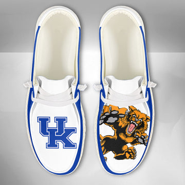 NCAA Kentucky Wildcats - Custom Name Hey Dude Shoes 02
