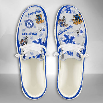 NCAA Kentucky Wildcats Custom Name Hey Dude Shoes 01