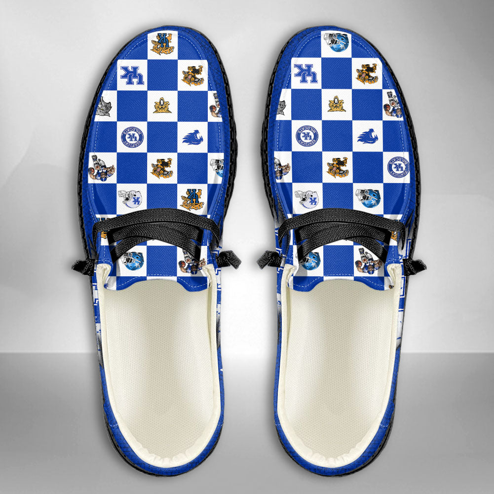 NCAA Kentucky Wildcats Custom Name Hey Dude Shoes 01 CH1