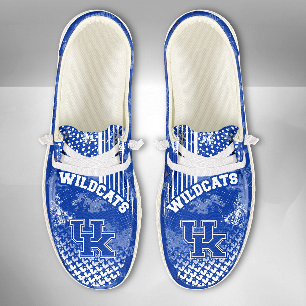NCAA Kentucky Wildcats Custom Name Hey Dude Shoes 03 M7