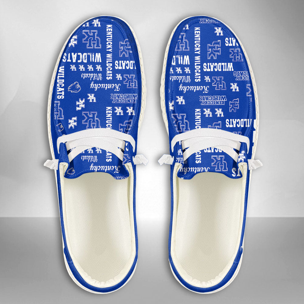 NCAA Kentucky Wildcats Custom Name Hey Dude Shoes 04 M7