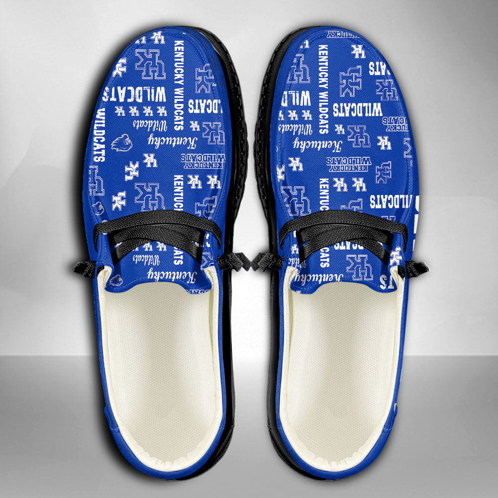 NCAA Kentucky Wildcats Custom Name Hey Dude Shoes 04 M7