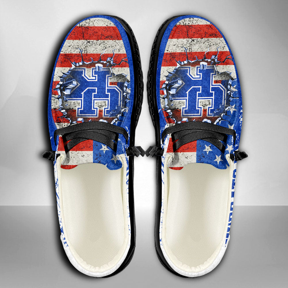 NCAA Kentucky Wildcats Custom Name Hey Dude Shoes 07 M79