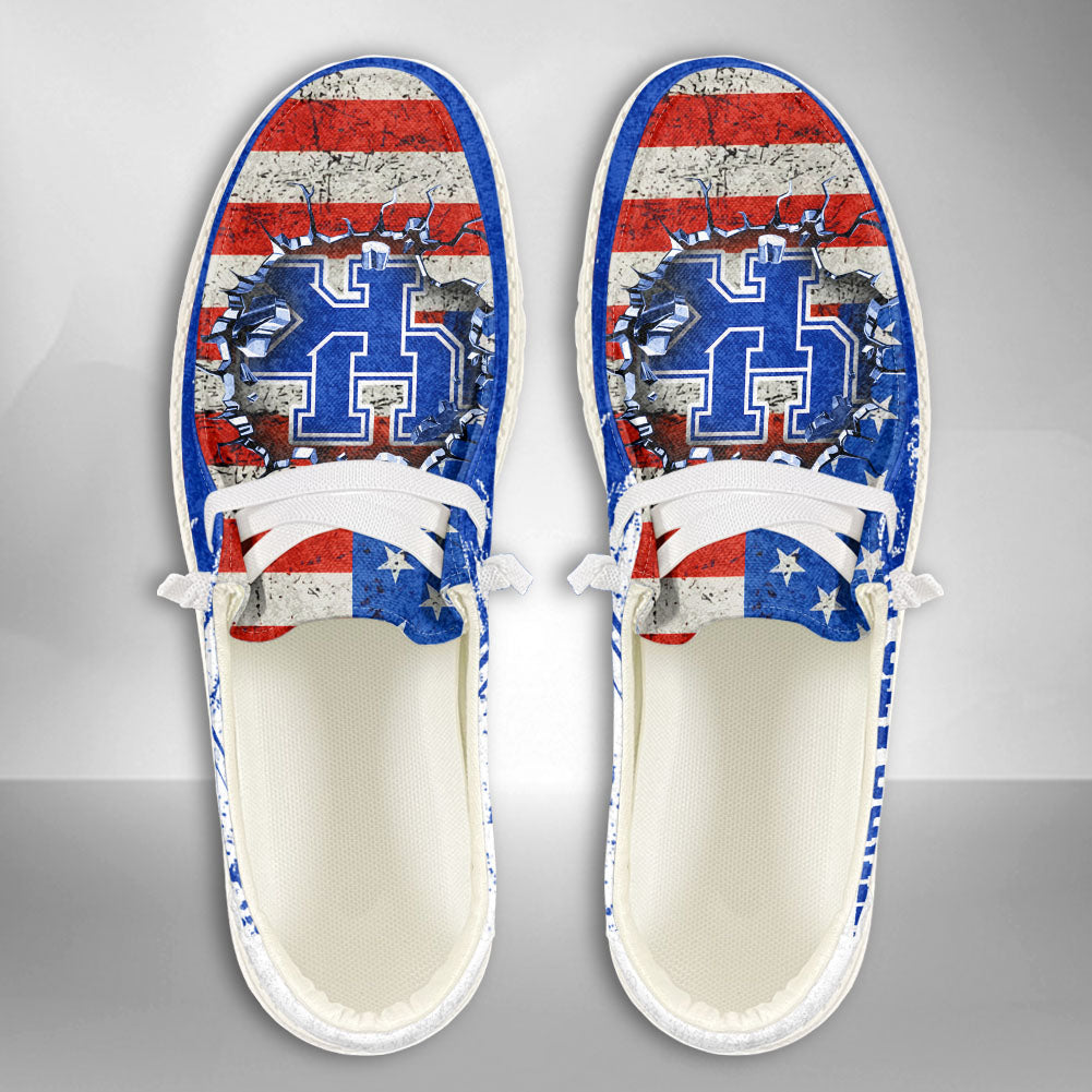NCAA Kentucky Wildcats Custom Name Hey Dude Shoes 07 M79
