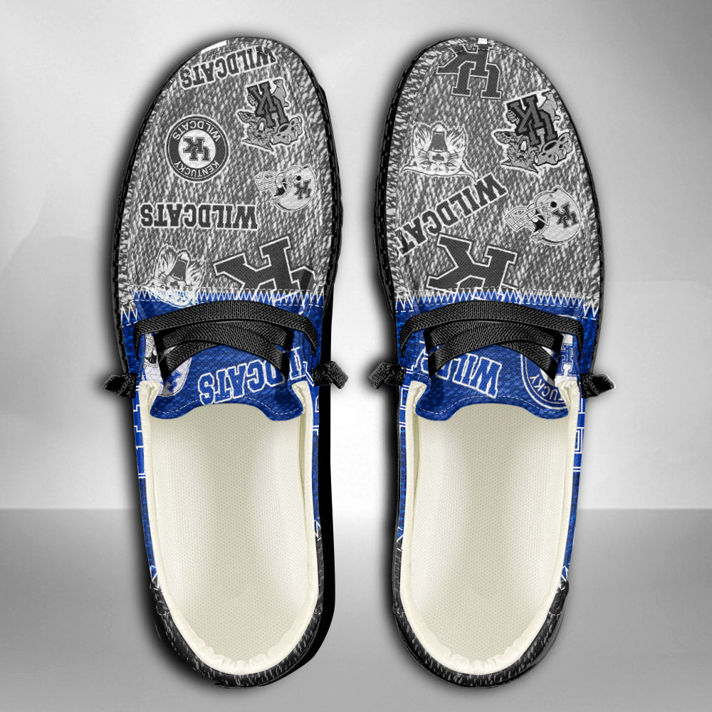 NCAA Kentucky Wildcats Custom Name Hey Dude Shoes 08 M79