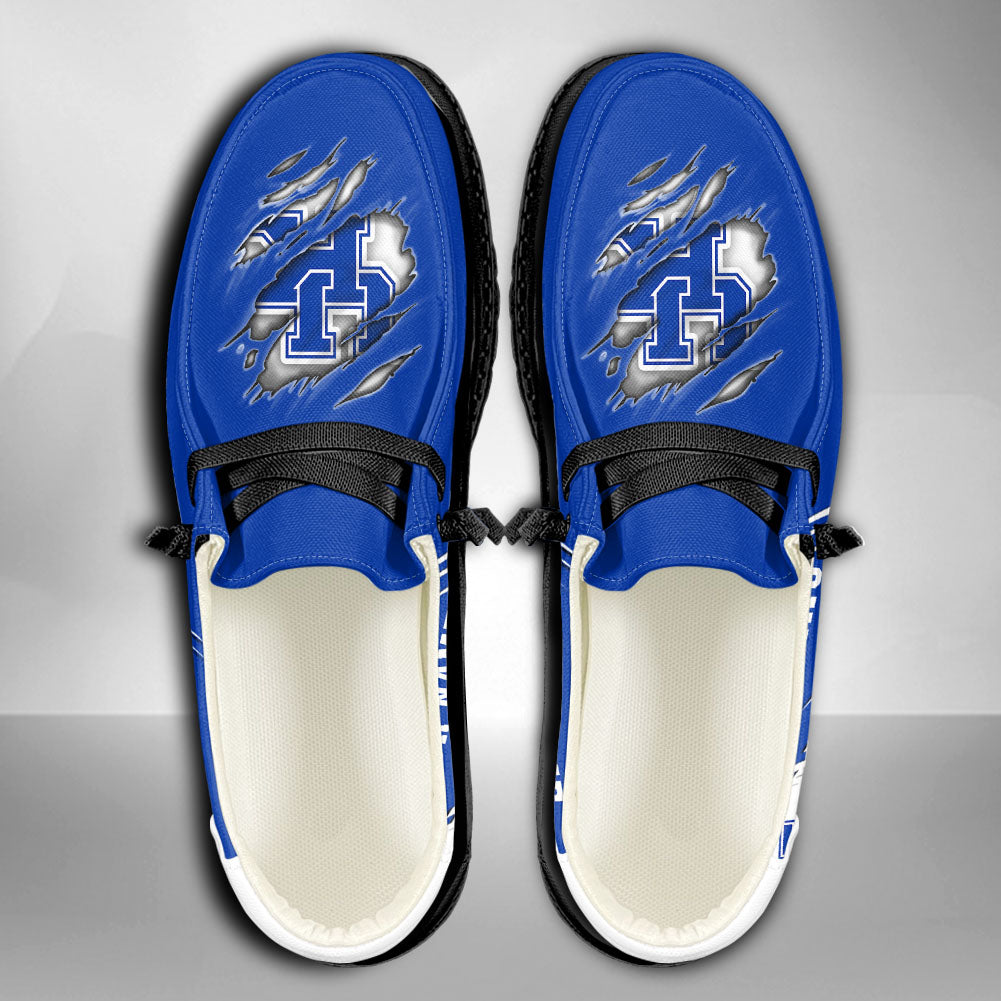 NCAA Kentucky Wildcats Custom Name Hey Dude Shoes 10 M79