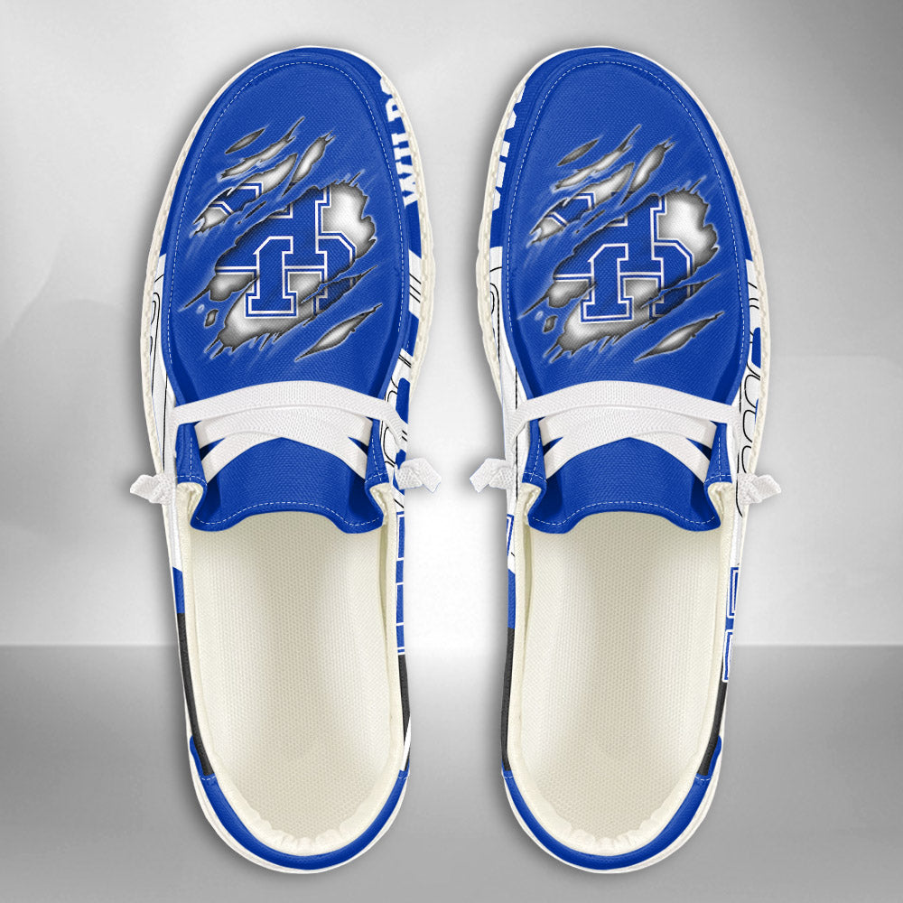 NCAA Kentucky Wildcats Custom Name Hey Dude Shoes 11 M79