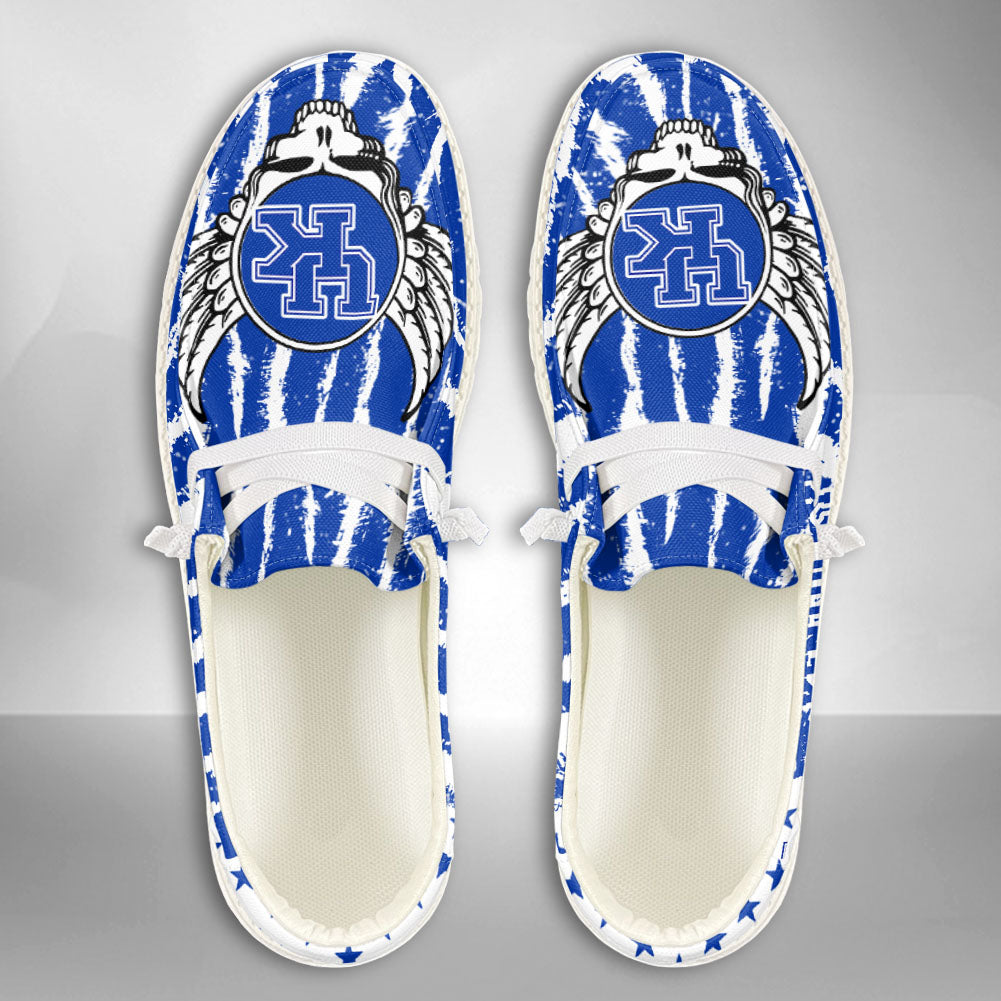 NCAA Kentucky Wildcats Custom Name Hey Dude Shoes 12 M79