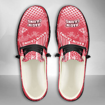 NCAA Louisiana Lafayette Ragin' Cajuns Custom Name Hey Dude Shoes 03 M7