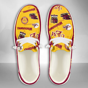 NCAA Louisiana Monroe Warhawks Custom Name Hey Dude Shoes 04 M79
