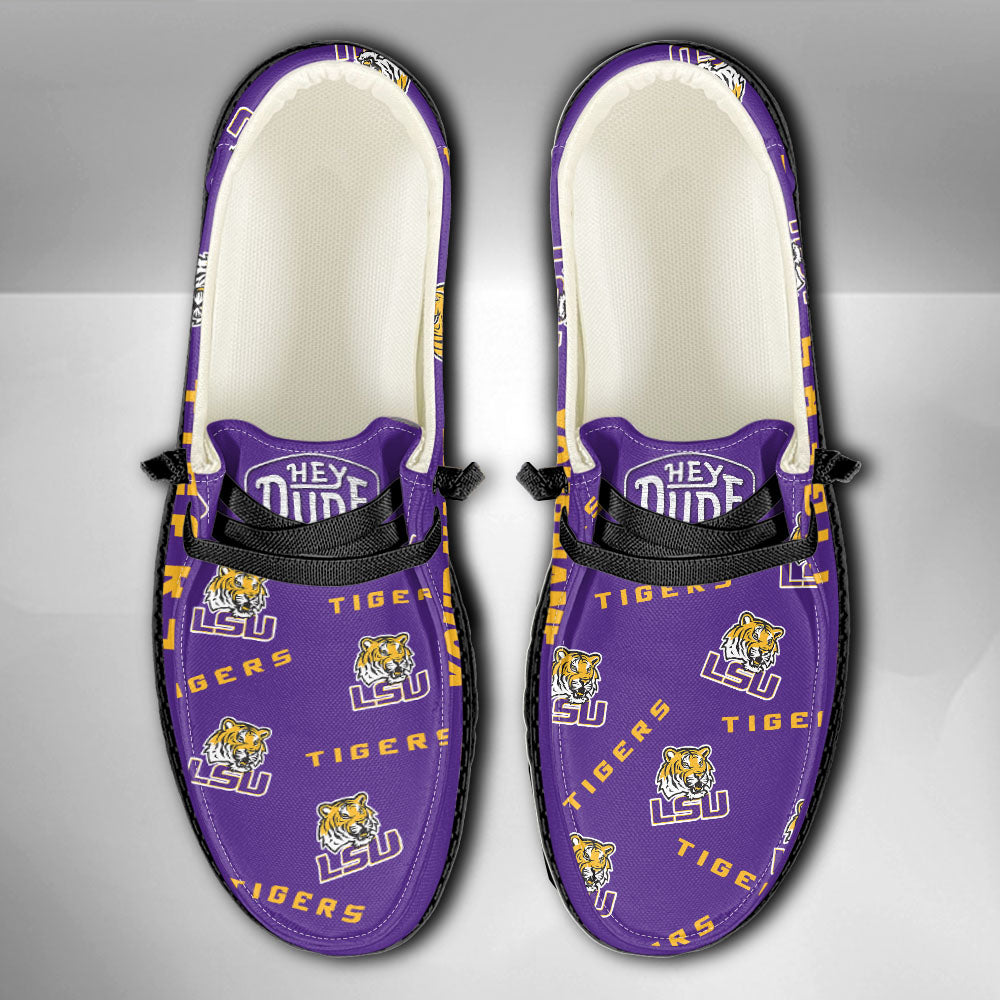 NCAA LSU Tigers - Custom Name Hey Dude Shoes 02