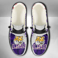 NCAA LSU Tigers Custom Name Hey Dude Shoes 13 M79