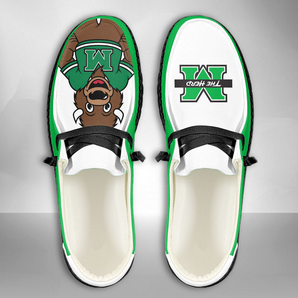 NCAA Marshall Thundering Herd - Custom Name Hey Dude Shoes 02