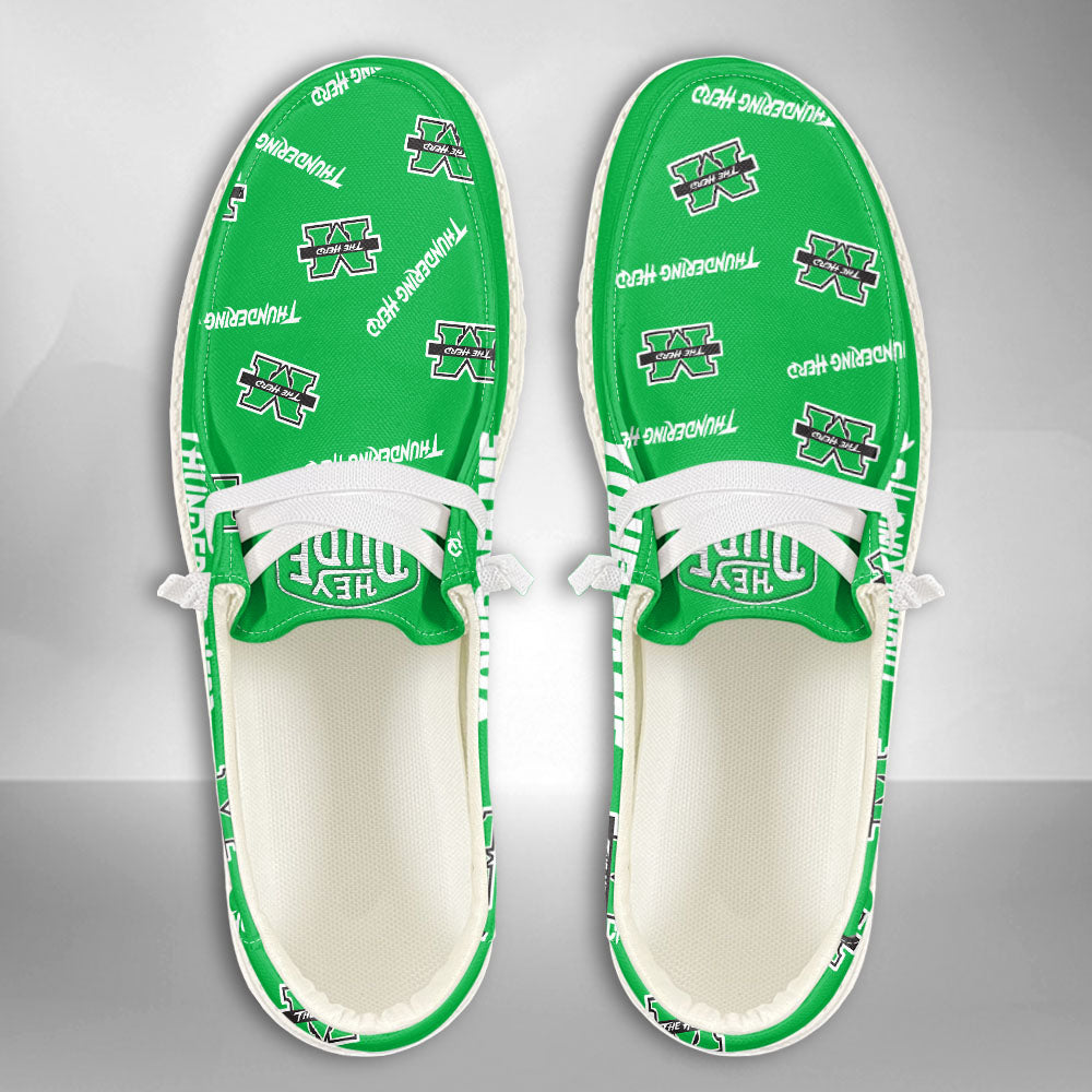 NCAA Marshall Thundering Herd - Custom Name Hey Dude Shoes X03