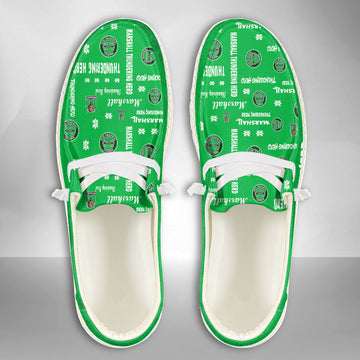 NCAA Marshall Thundering Herd Custom Name Hey Dude Shoes 04 M7