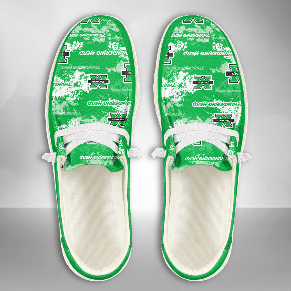 NCAA Marshall Thundering Herd Custom Name Hey Dude Shoes 05 M79