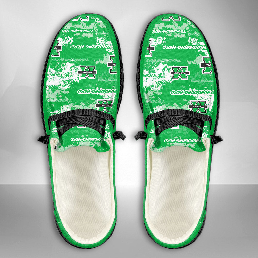 NCAA Marshall Thundering Herd Custom Name Hey Dude Shoes 05 M79